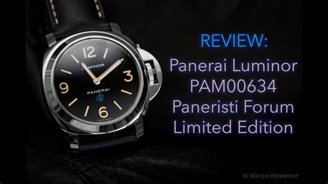 REVIEW: Panerai Luminor PAM00634 Paneristi Forum Limited